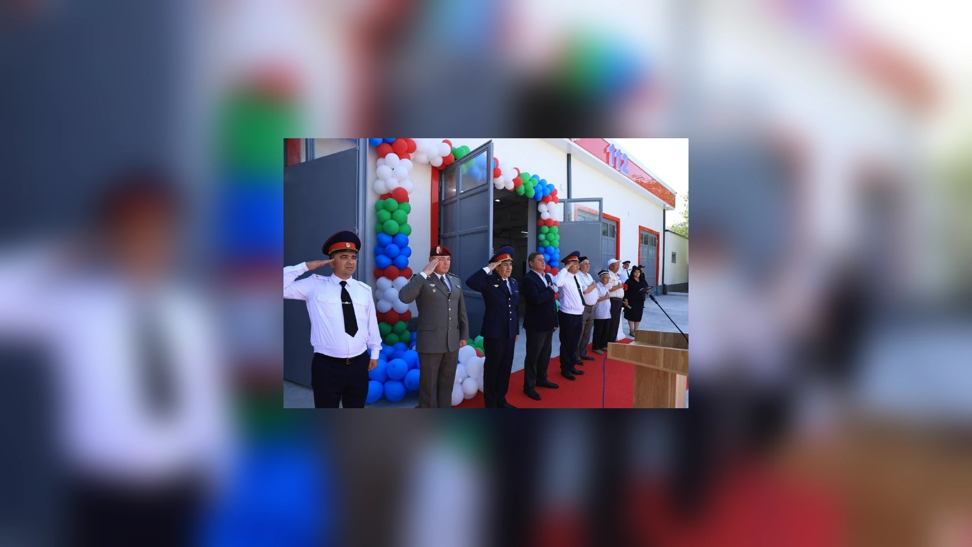 Qorovulbozordagi yangi xizmat binosining ochilish marosimi