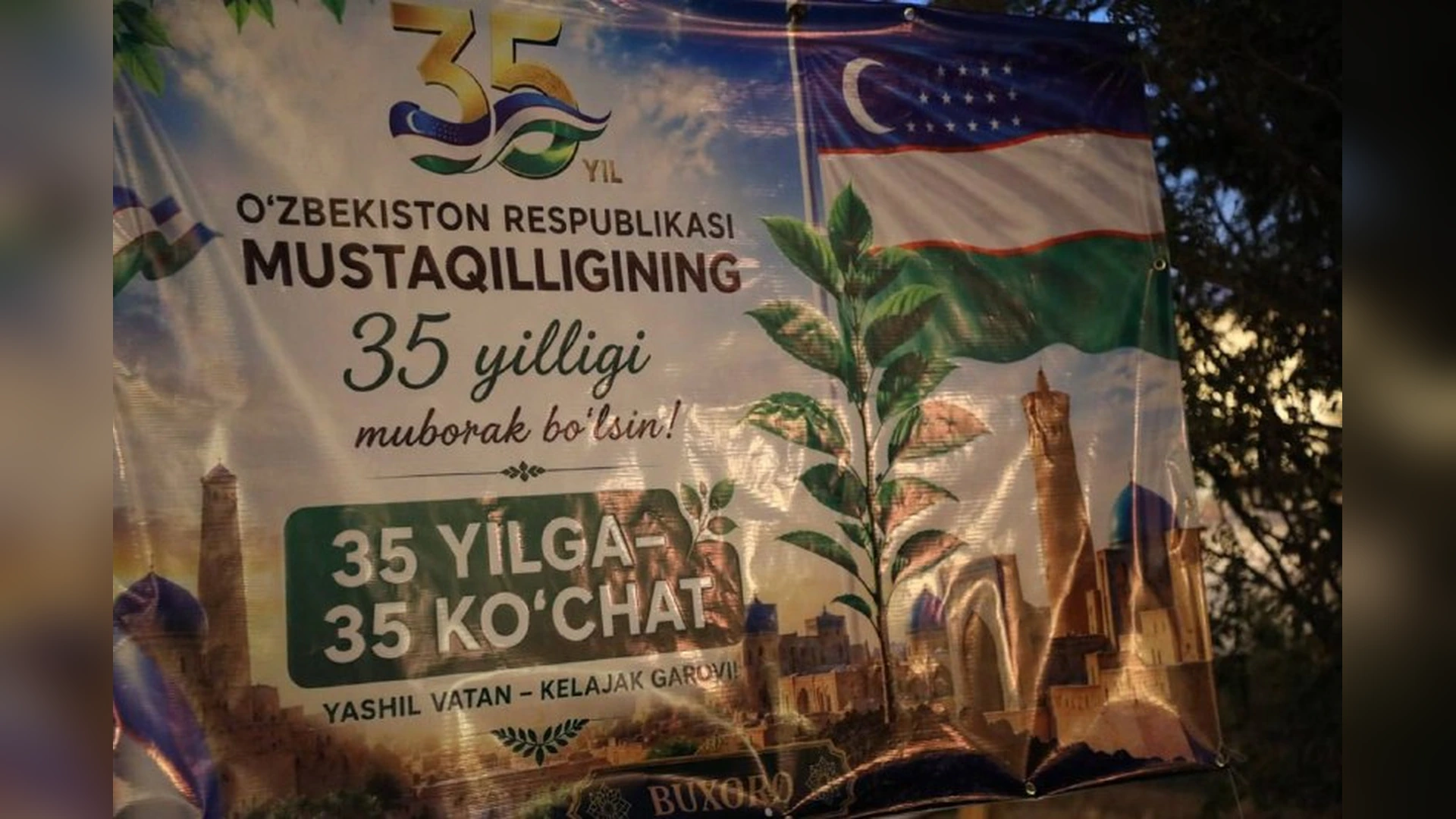 Buxoroda 35 ko‘chat ekish aksiyasi