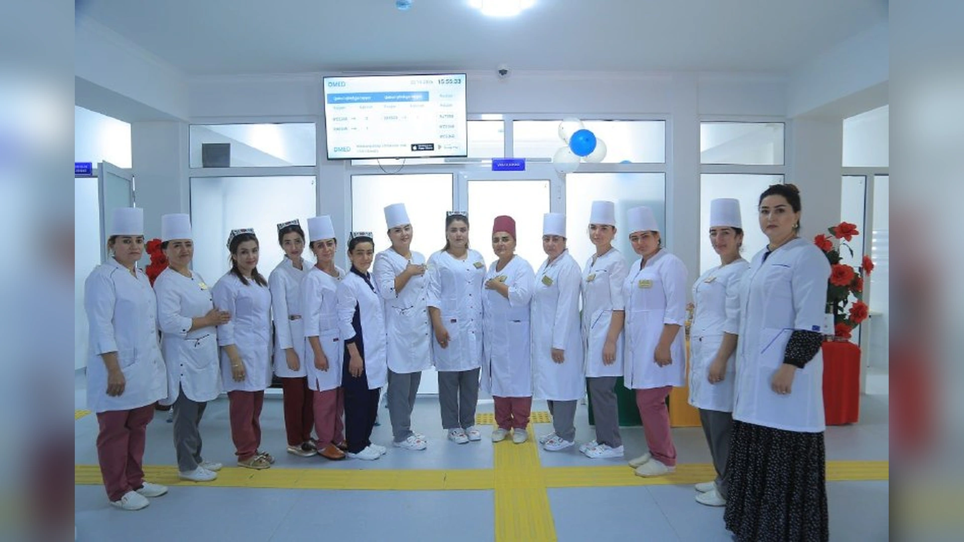 Peşkudagi Xörkaş poliklinikasi oçilişidan surat
