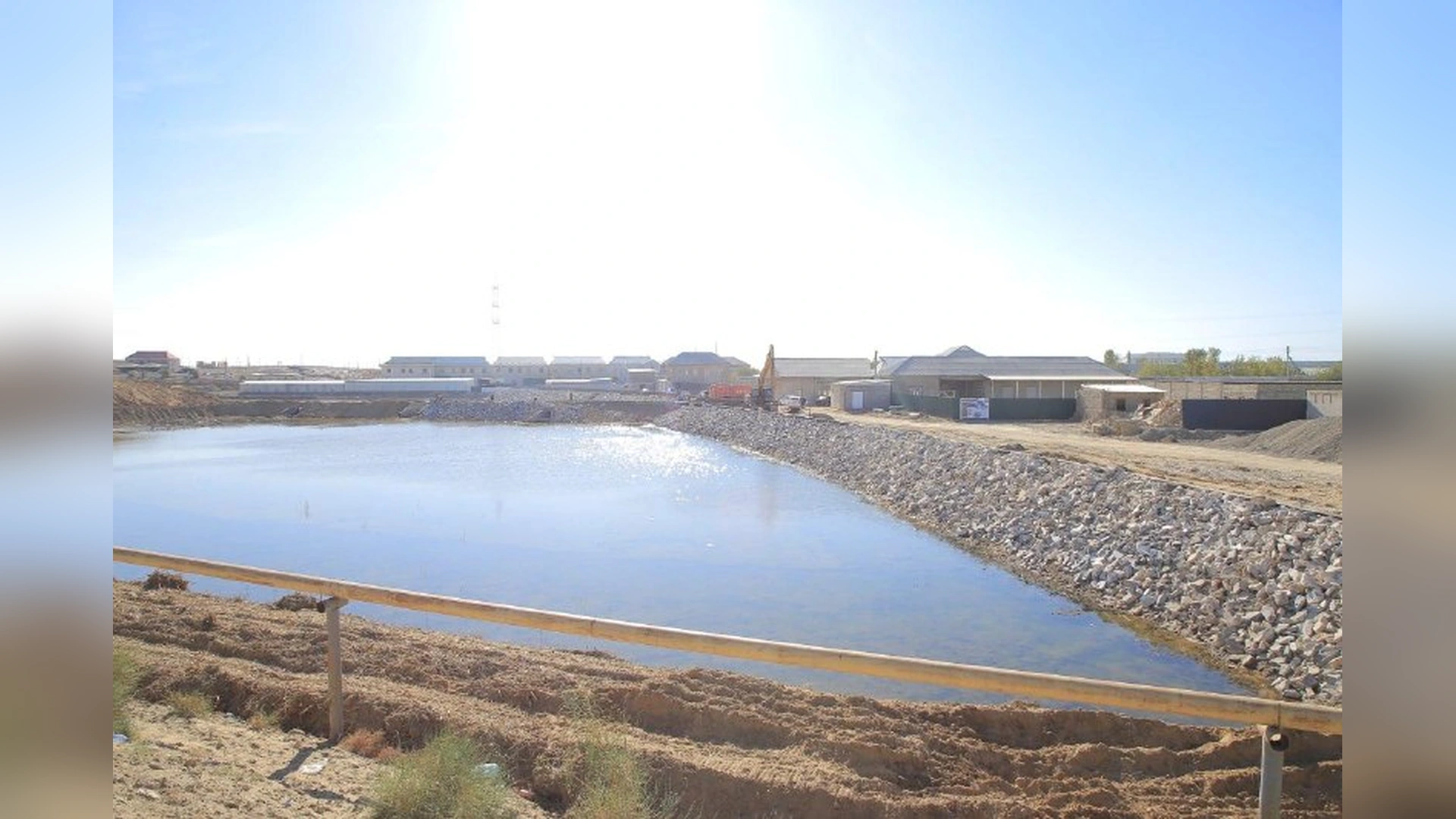 Çekirçidagi dam oliş maskani qurilişidan asl fotosurat