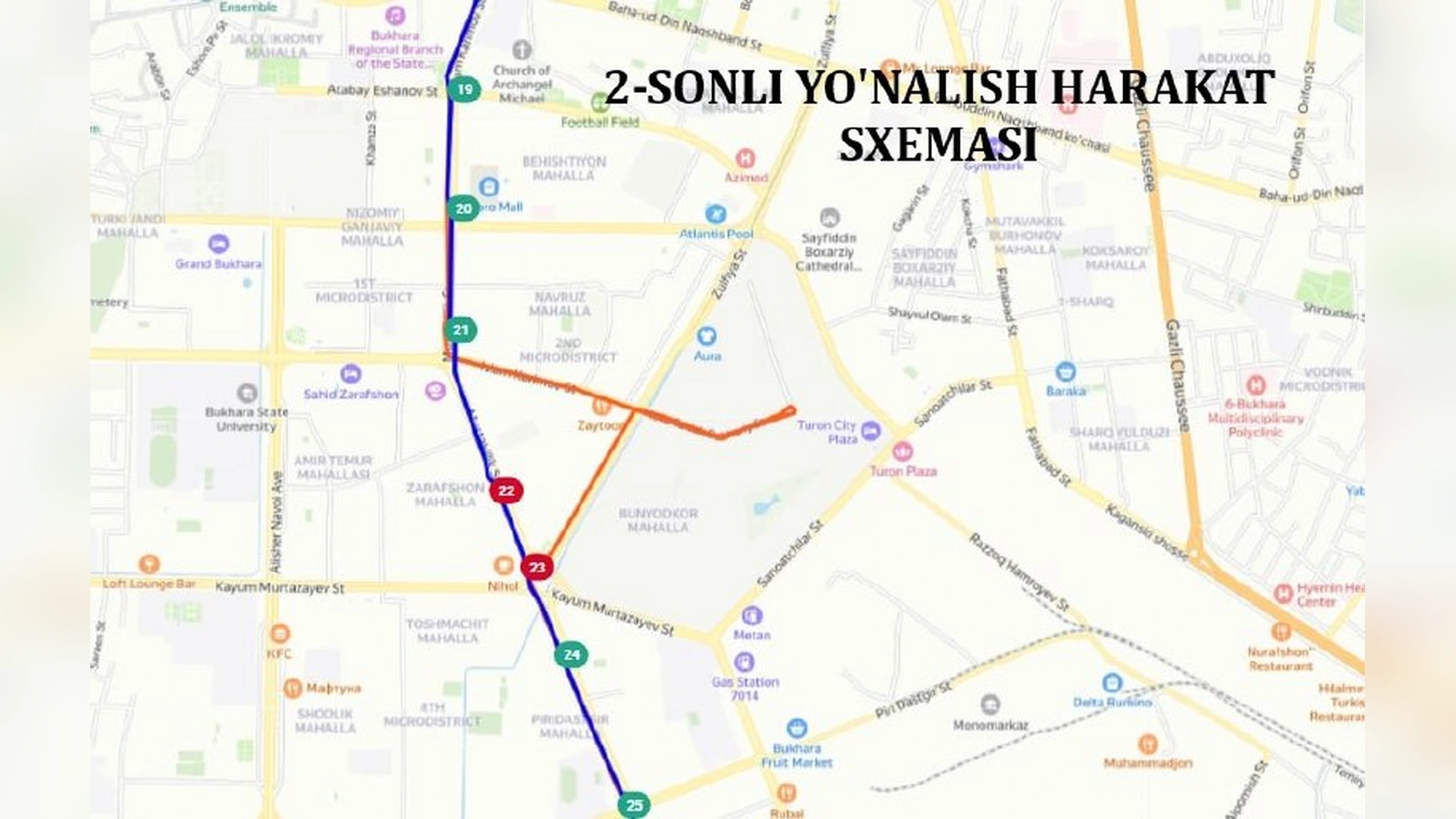 2-sonli avtobus yo‘nalishi sxemasi