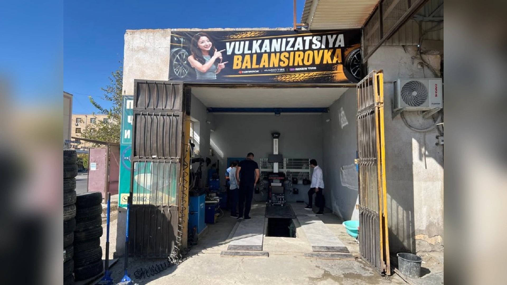 Grant asosida jihozlangan avtomobil ustaxonasi